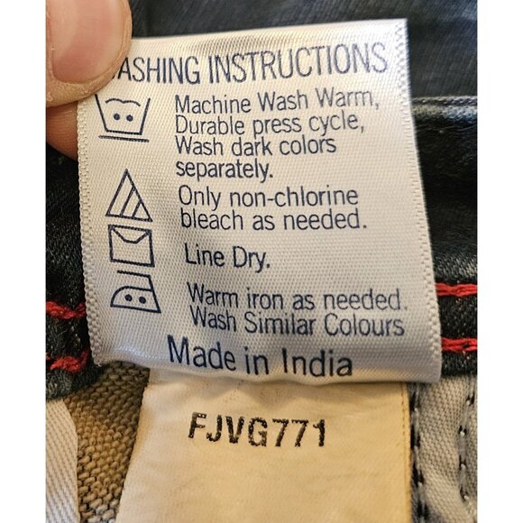 COBB Italy Straight Fit Low Rise Dark Wash Denim Jeans Mens Size 32 Capri - Picture 8 of 12